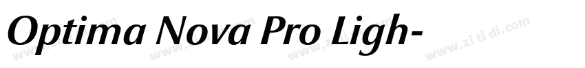 Optima Nova Pro Ligh字体转换